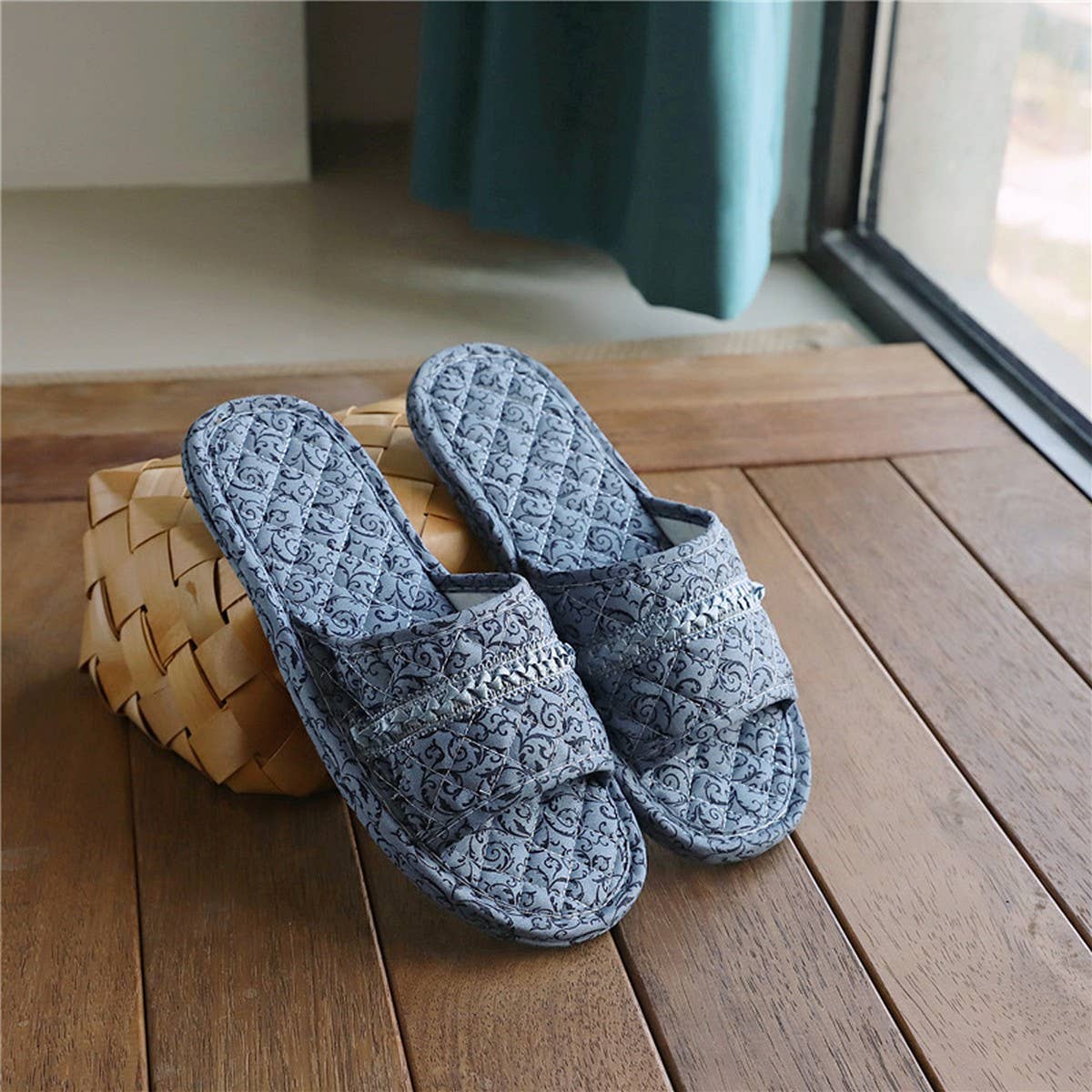 Linen Indoor Slippers for Home & Couple Wear