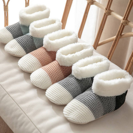 WINTER BUNNY LEG COVER PLUSH INDOOR SLIPPERS