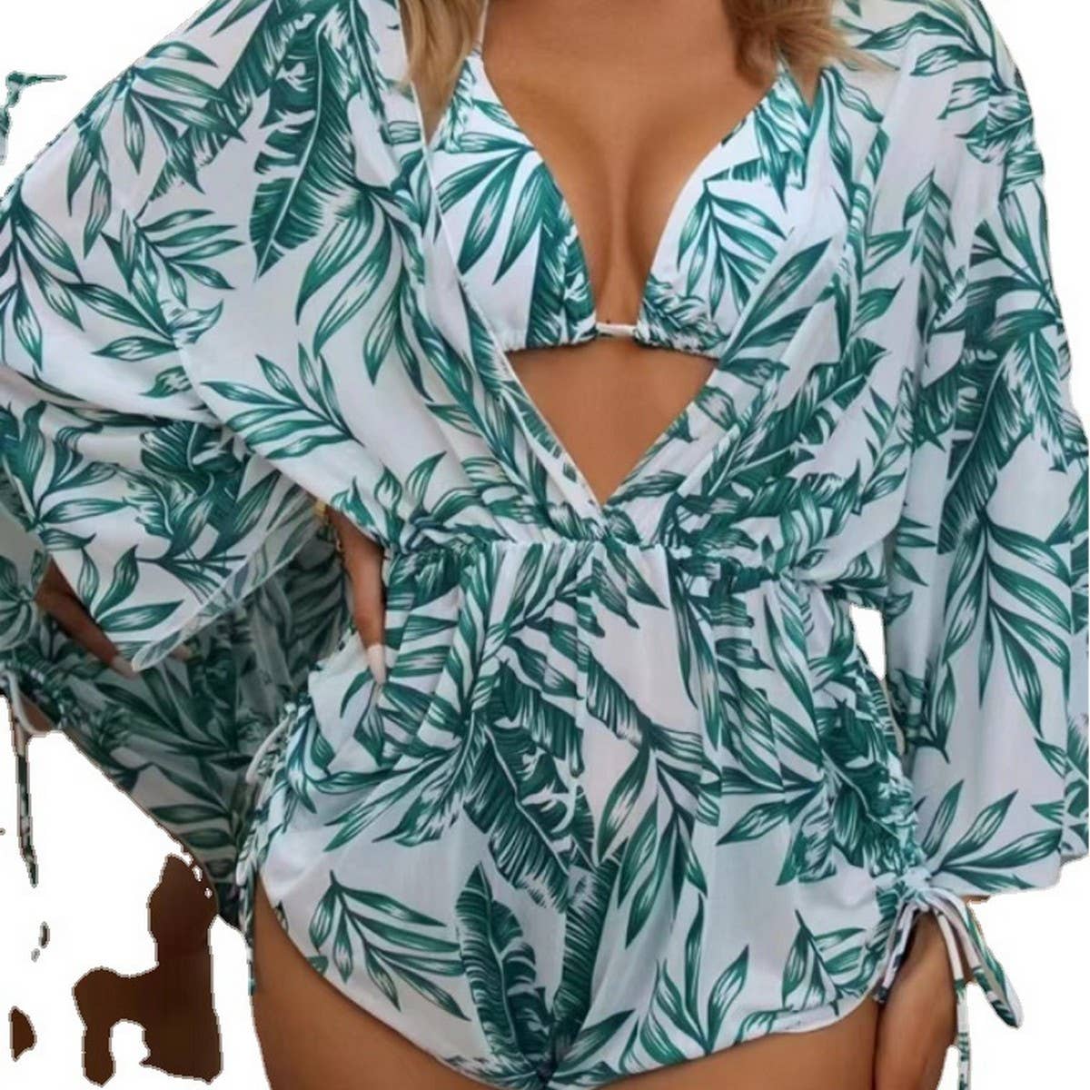 Tropical Print Sexy Bikini Set?Swimsuit for Womens
