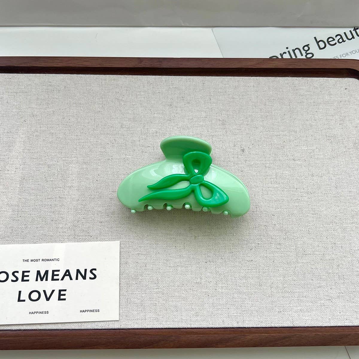 Colorful Bow Acetate Claw Clip?Y2K Hair Accessory