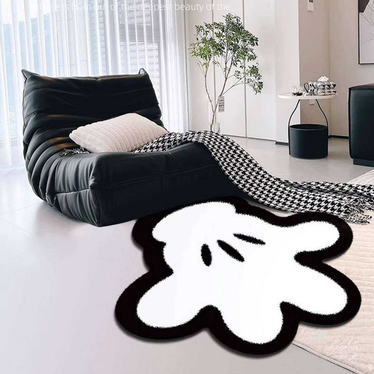 Irregular Fleece Rug, Soft Carpet for Home Decor
