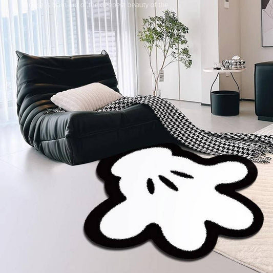 Irregular Fleece Rug, Soft Carpet for Home Decor