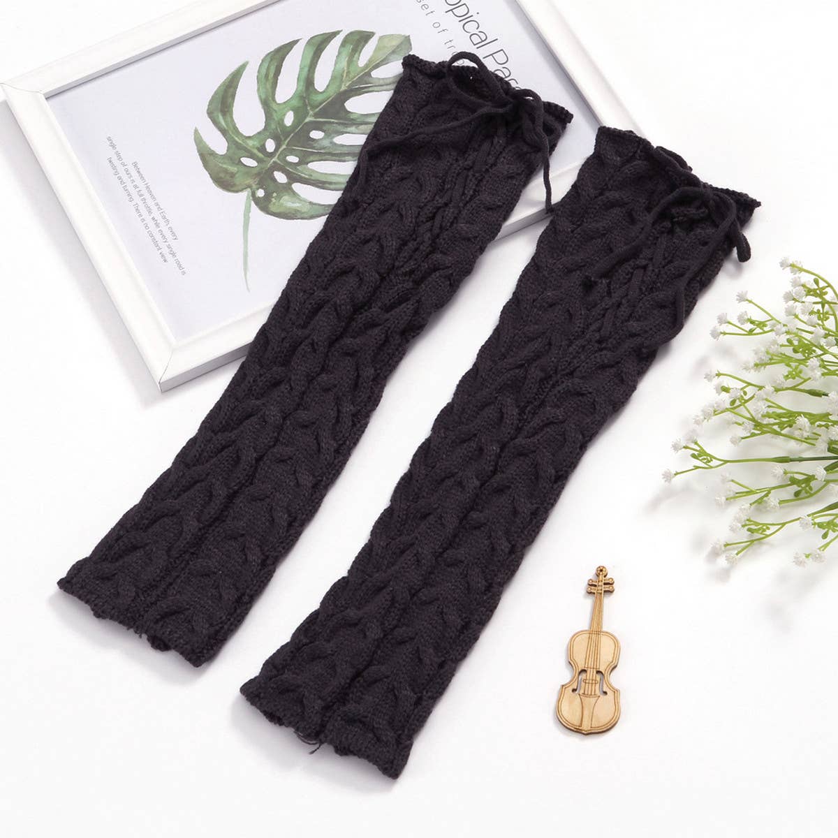 LEG WARMERS WITH LEG WRAPS AND LEG WRAPS