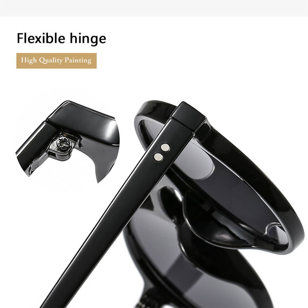 ROUND FRAME TINTED LENS FASHION GLASSES UNISEX