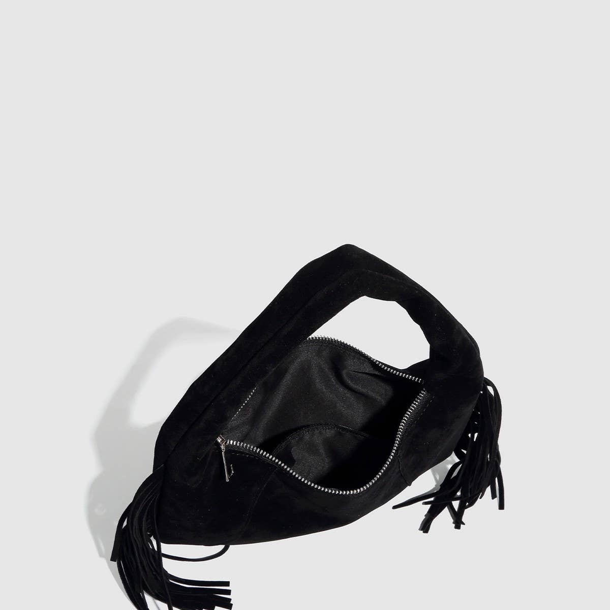 Vintage Suede Tassel Zipper Shoulder Bag_CWAB5700