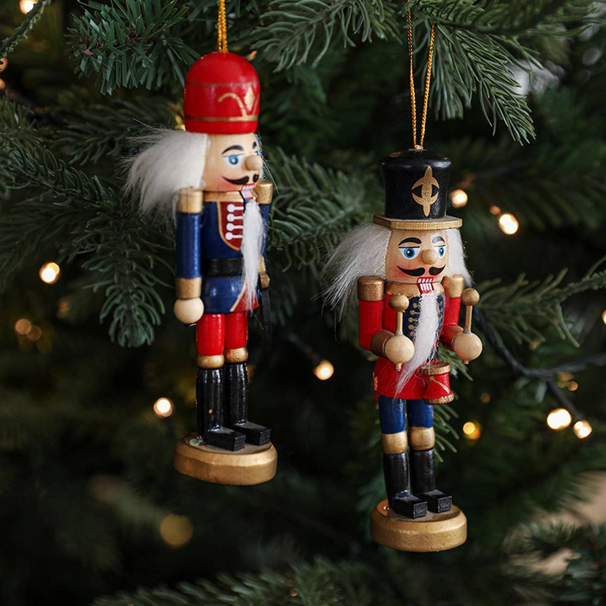 Painted Wooden Nutcracker Soldier Christmas Decor_CWMM9738