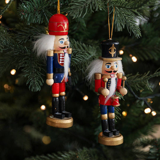 Painted Wooden Nutcracker Soldier Christmas Decor_CWMM9738