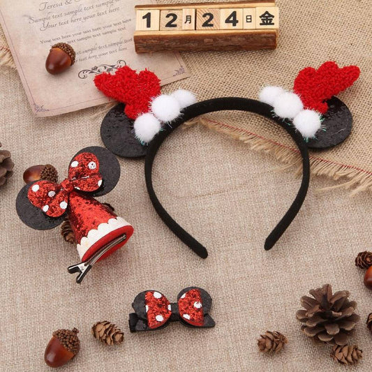 ALL-MATCH CHRISTMAS MICKEY HEADBAND HAIRPIN_CWAHA3416