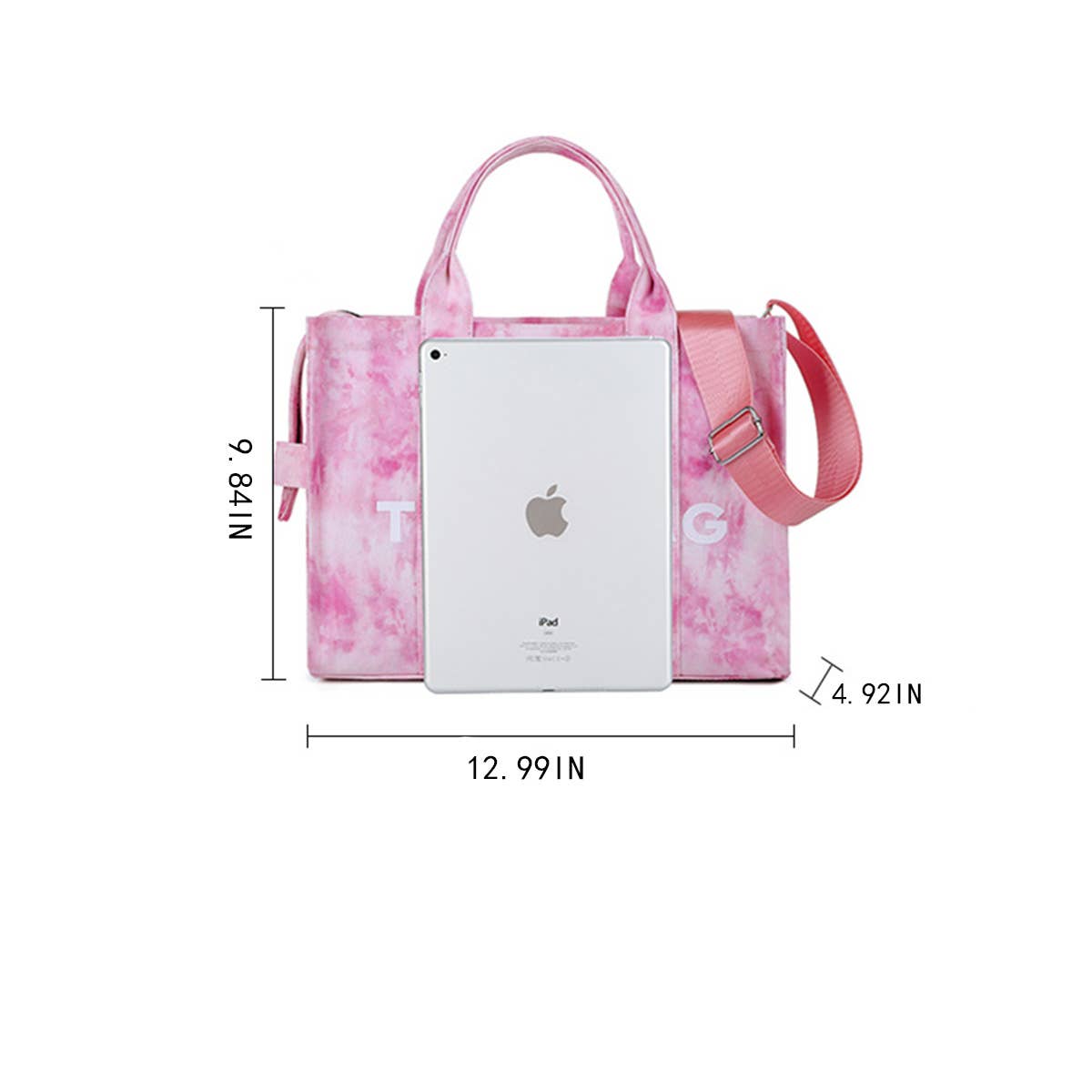 NEW CANVAS LETTER LARGE CAPACITY SHOULDER BAG_CWAB2426