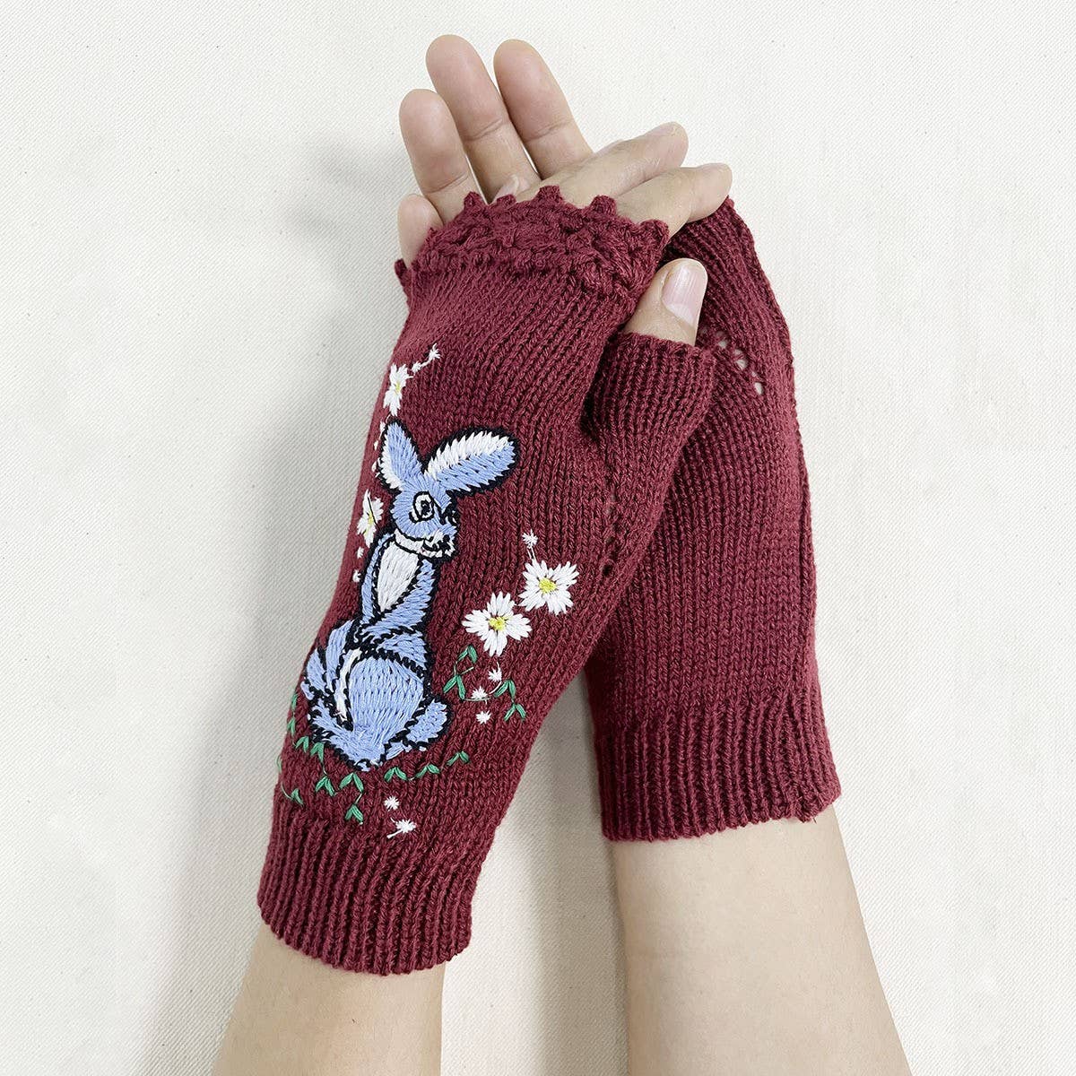 2024 NEW EMBROIDERED RABBIT HALF FINGER GLOVES_CWMM1669