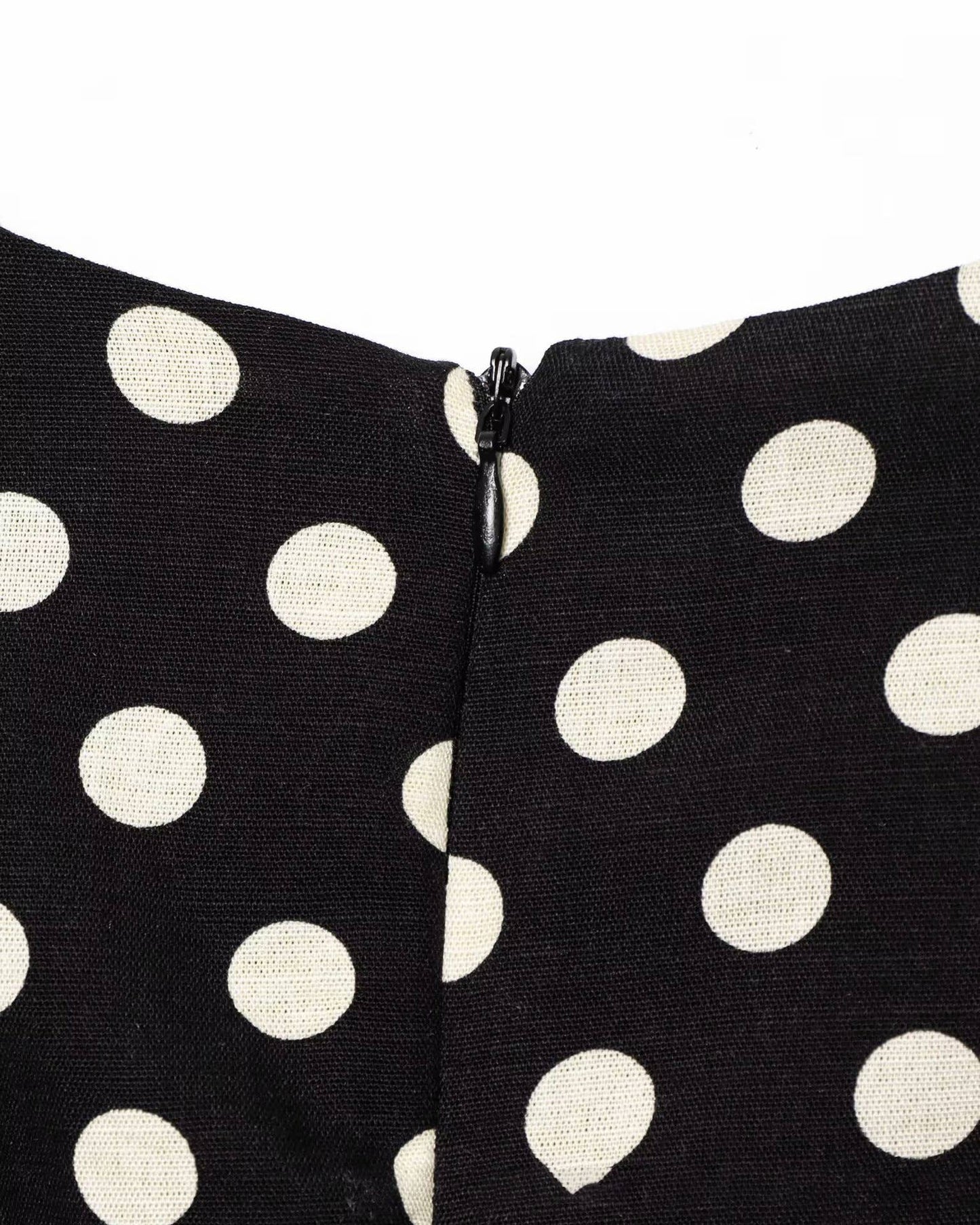 Fashionable commuting polka dot vest dress