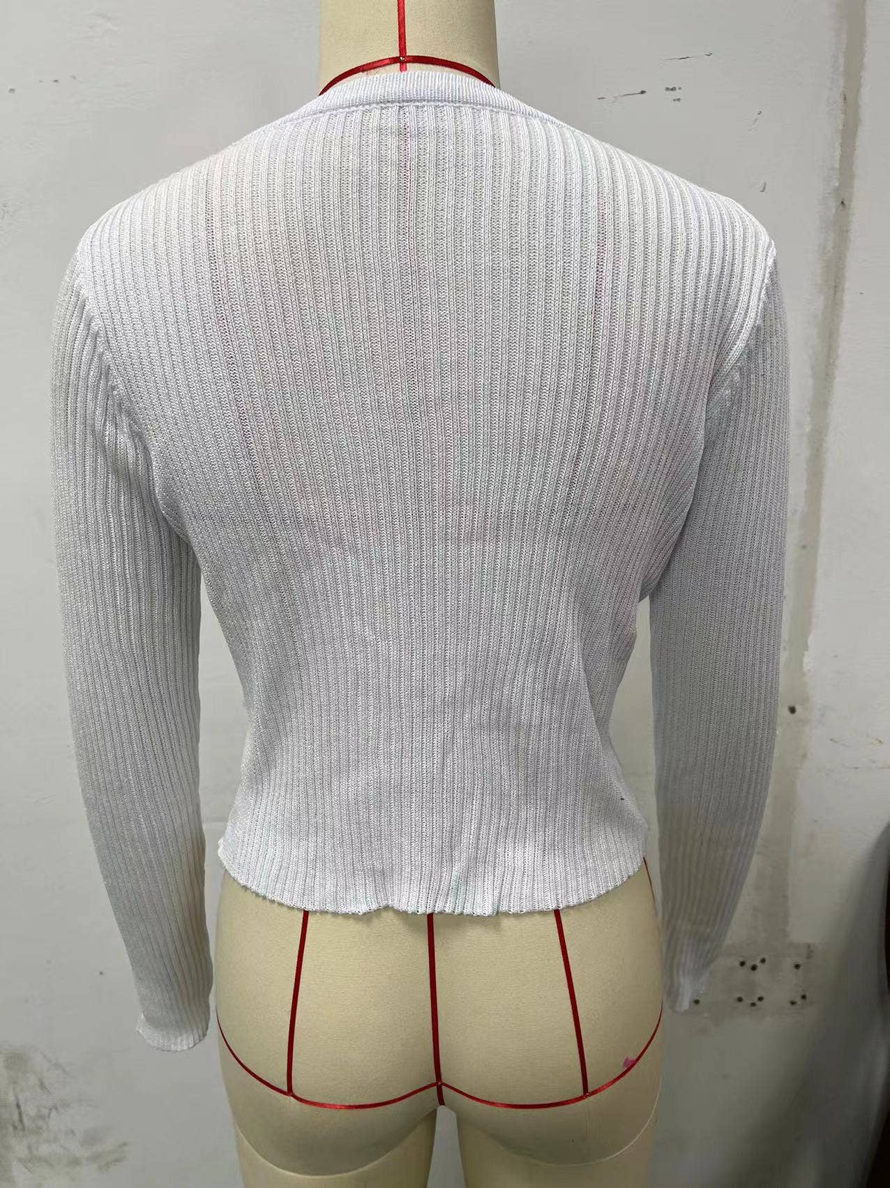 SINGLE-BREASTED CARDIGAN SOLID COLOR KNIT COAT