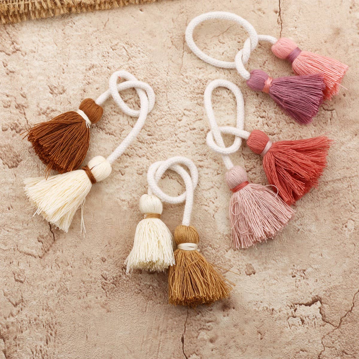 Double-Head Tassel Handmade Bag Charm Pendant_CWAB5069