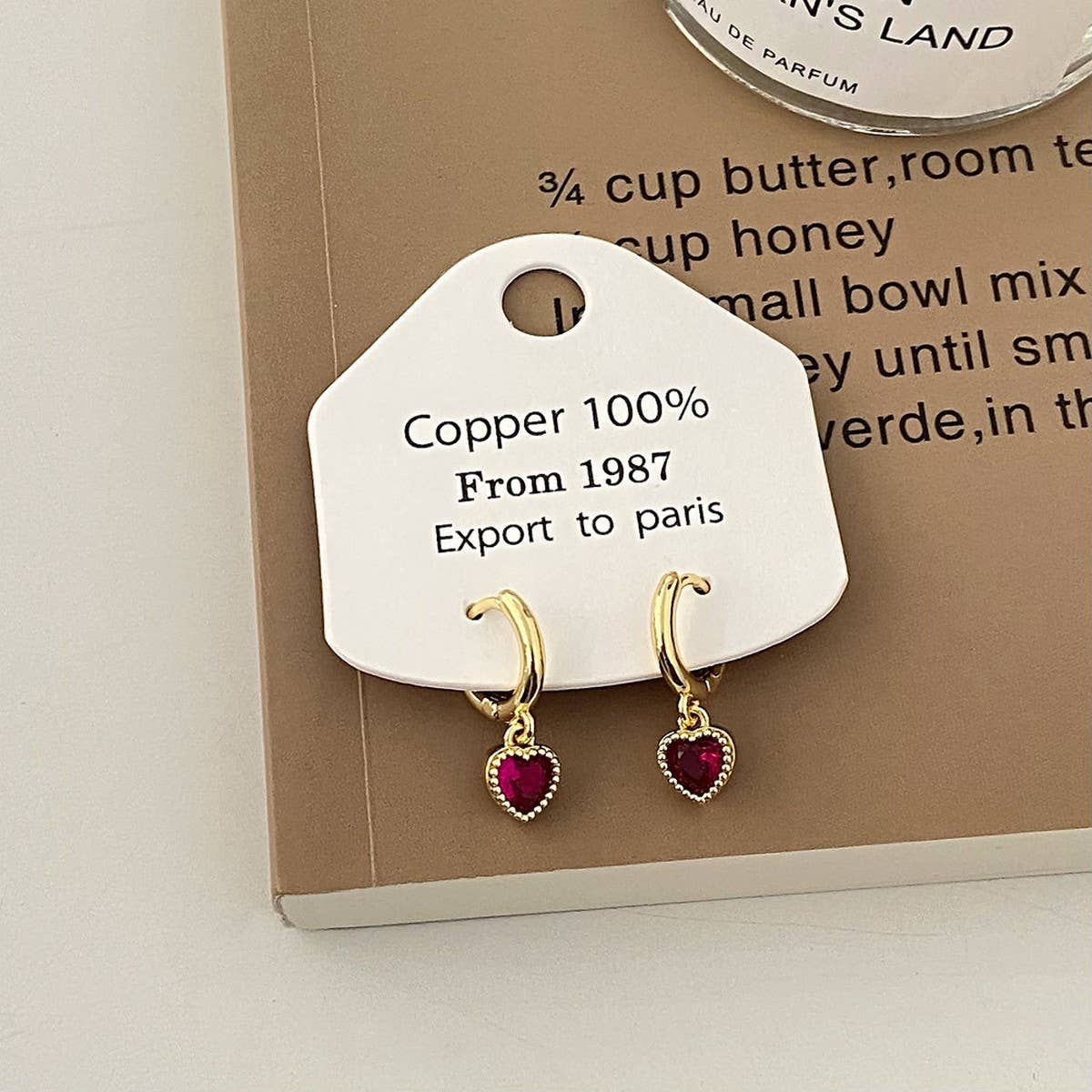 VALENTINE'S DAY ZIRCON HEART PENDANT EARRINGS