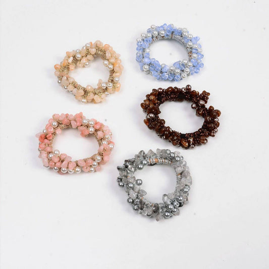 Simple Pearl Ponytail Hair Tie Elegant New Style_CWAHA6771