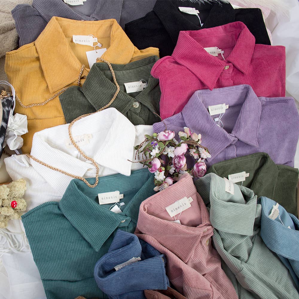 CWOJA700_LOOSE FIT CORDUROY SHIRTS JACKET