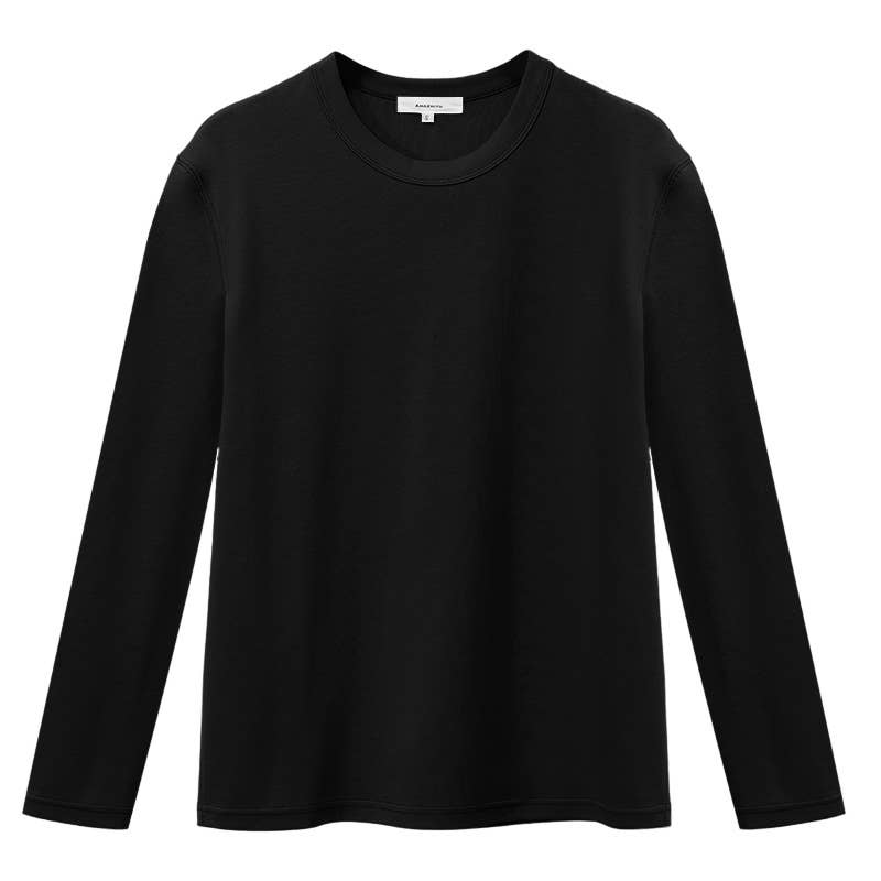 WOMEN'S CREW NECK LONG-SLEEVED CASUAL T-SHIRT