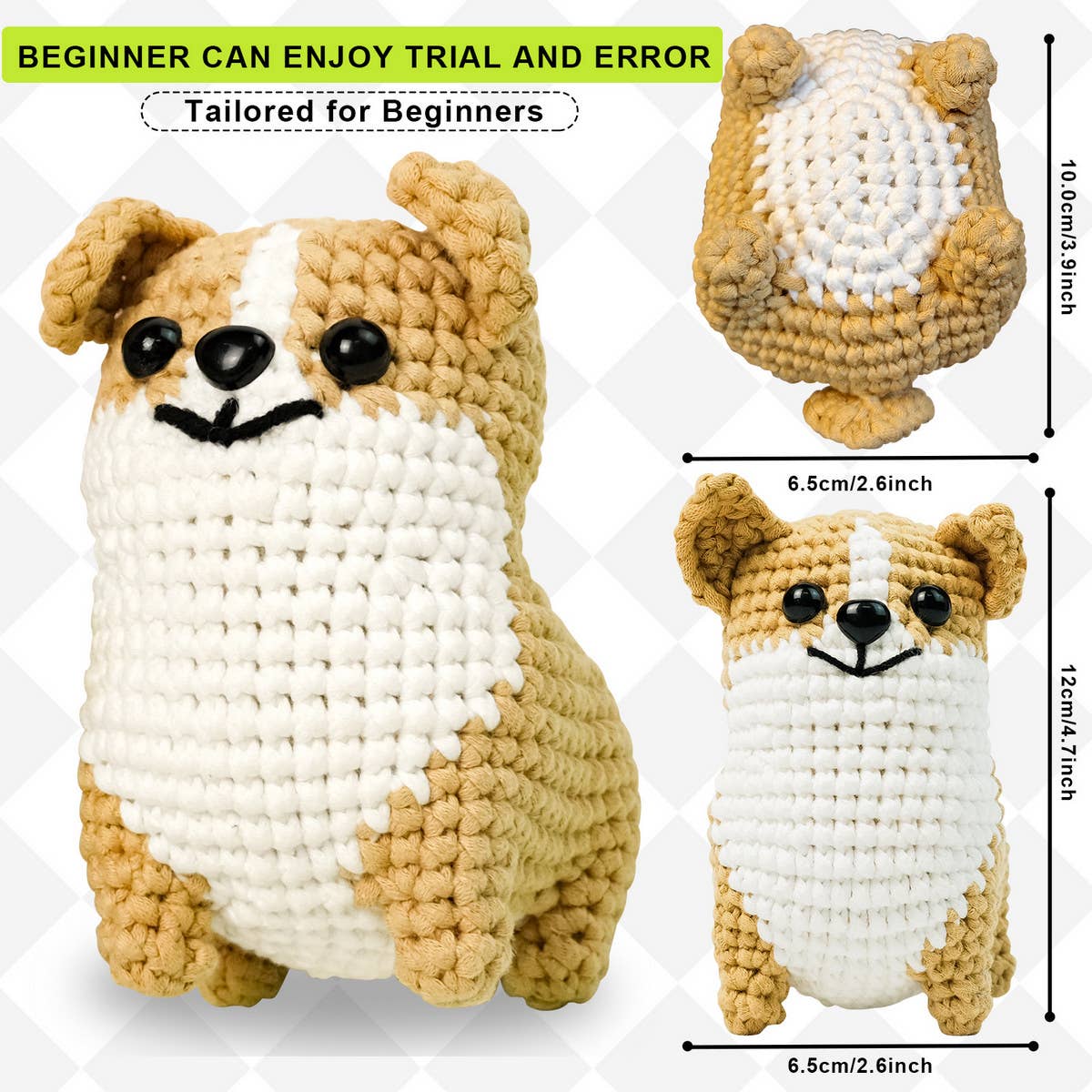 2024 NEW CORGI CROCHET DOLL MATERIAL PACKAGE_CWMM1863