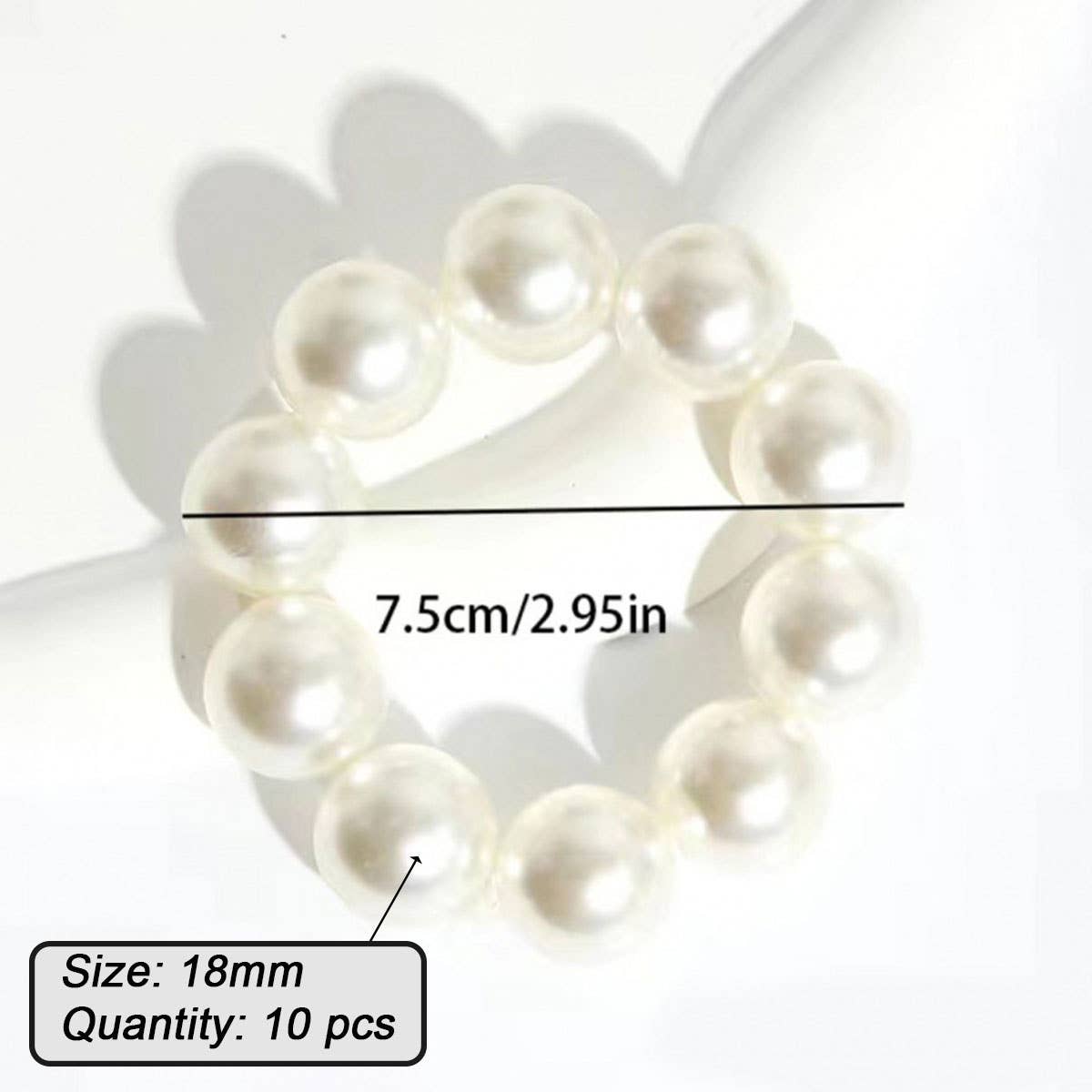 Pearl Hair Tie Bracelet for Women, Chic & Sweet_CWAHA0128