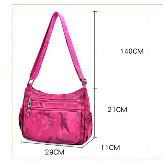 SIMPLE WATERPROOF NYLON CROSSBODY SHOULDER BAG_CWASC1733