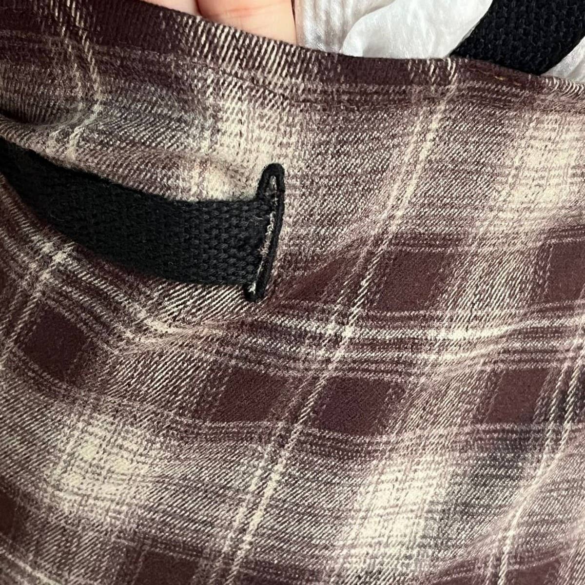 VINTAGE CHRISTMAS PLAID CAFE HOUSEHOLD APRON