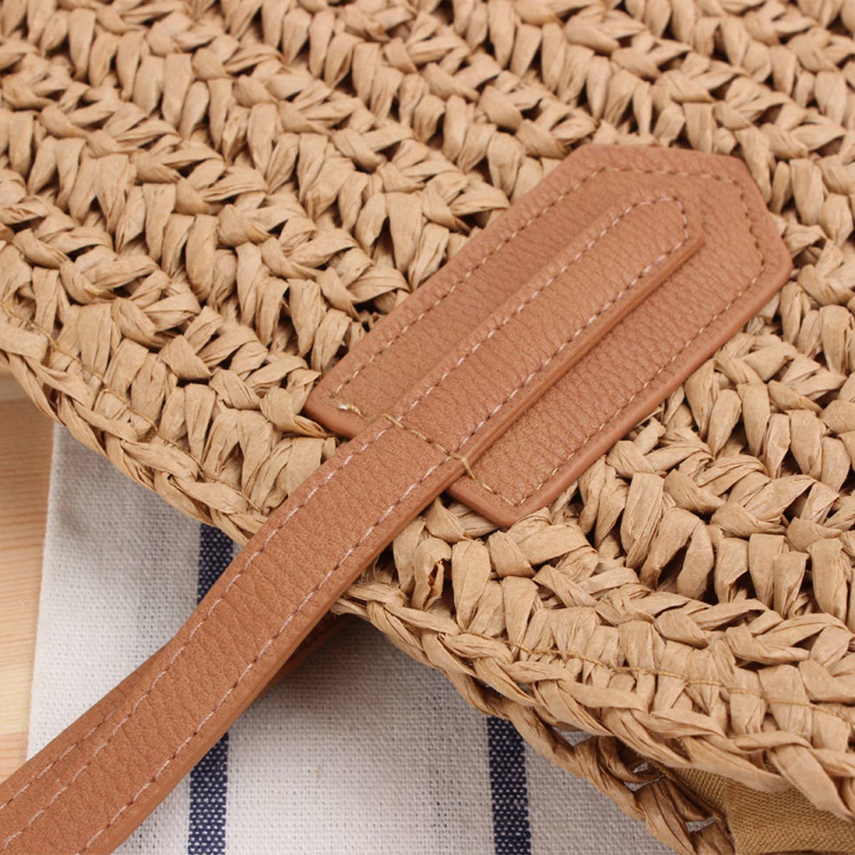 SUMMER BEACH TASSEL STRAW BAG_CWAB2034