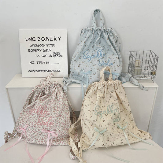 CWAB5801_VINTAGE TRAVEL LETTER EMBROIDERY BACKPACK