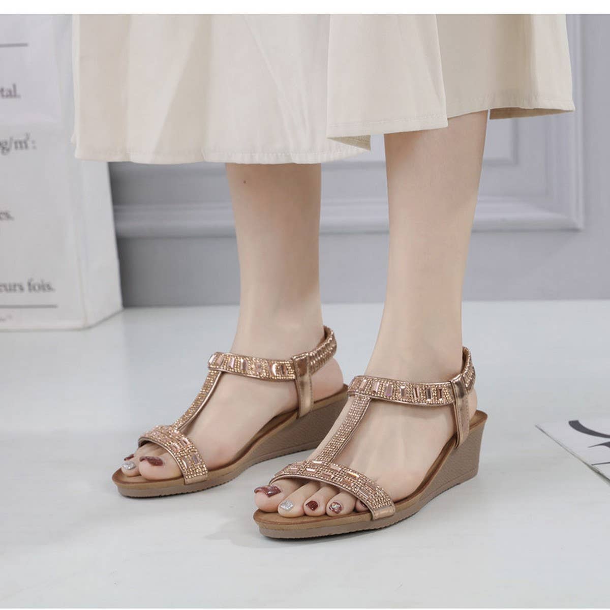 BOHEMIAN CAUSAL OPEN TOE SUMMER SANDAL_CWSHS0527