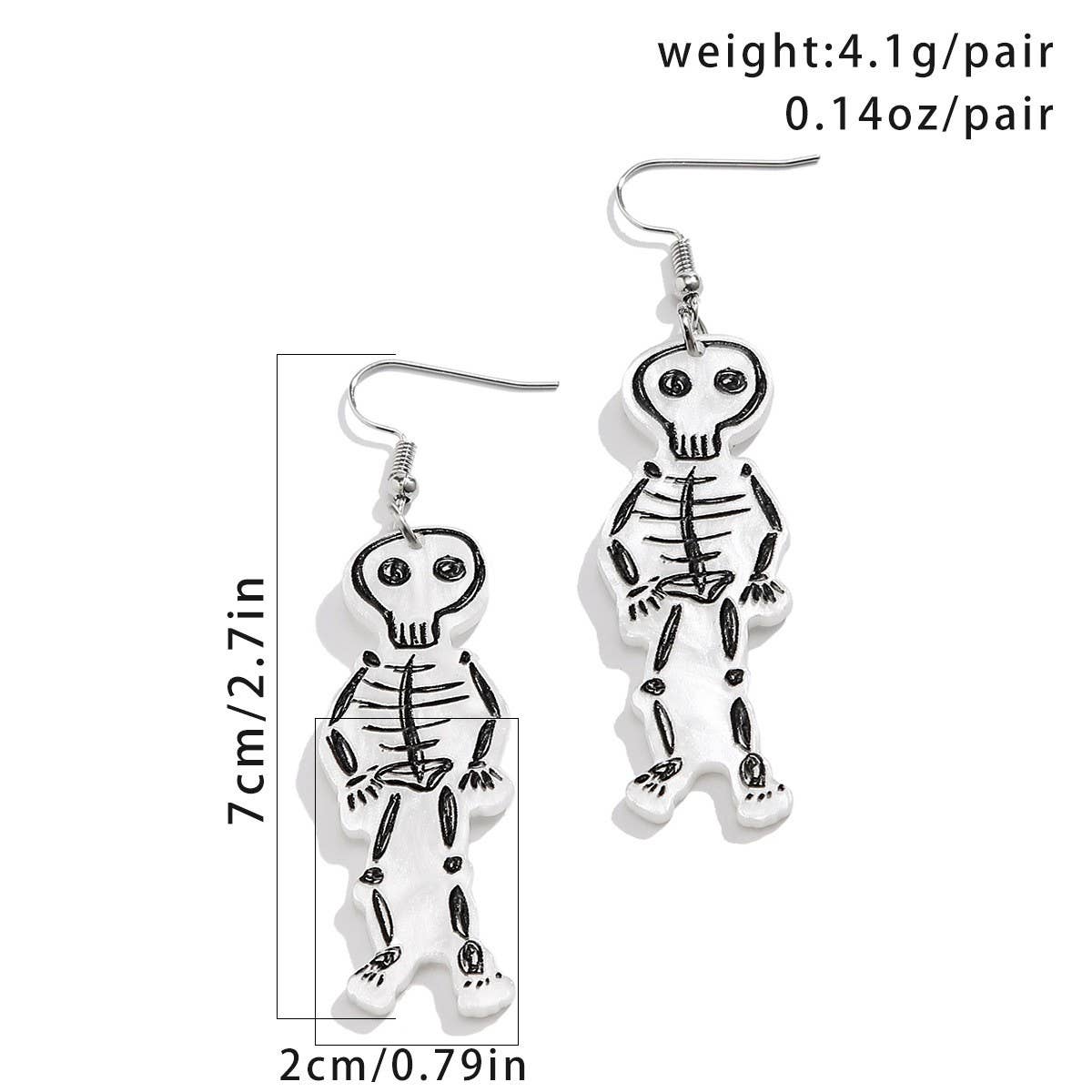 NEW DARK SWEET COOL WITCH GHOST EARRINGS