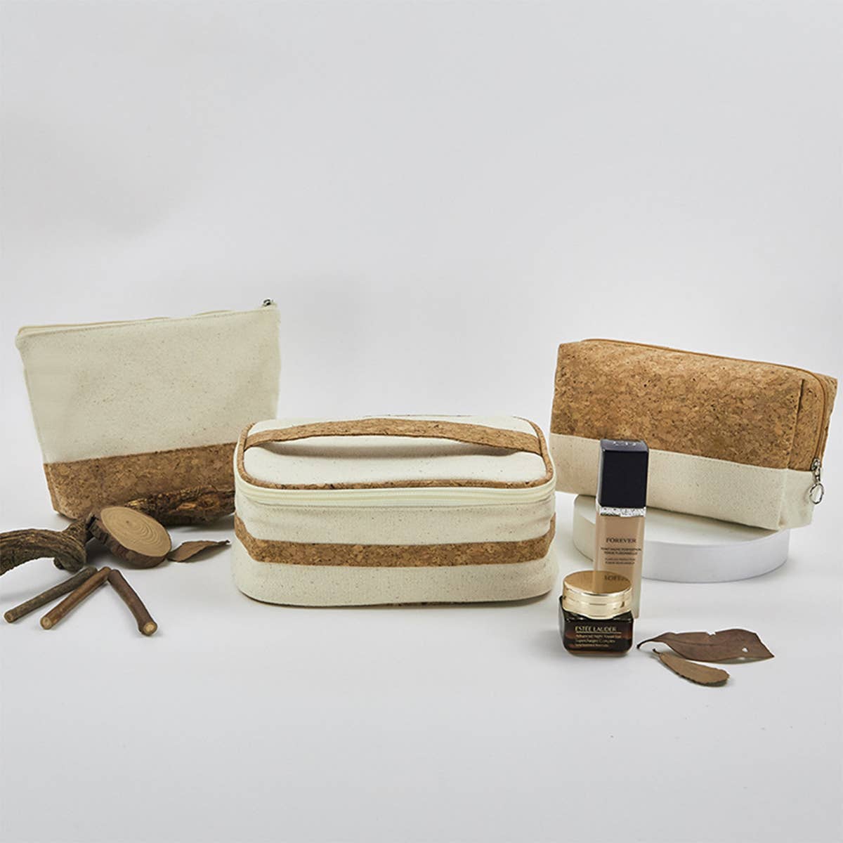 TRAVEL TOILETRIES STORAGE BAG SET MAKEUP BAG_CWAB1423