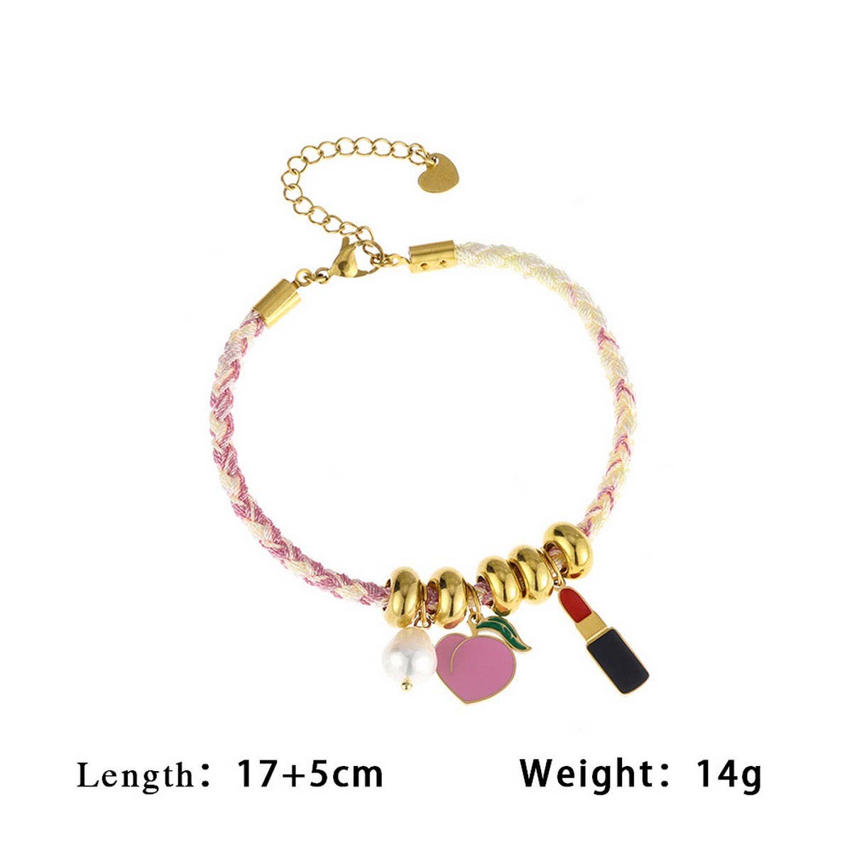Colorful Fruit Bead Rope Necklace & Bracelet