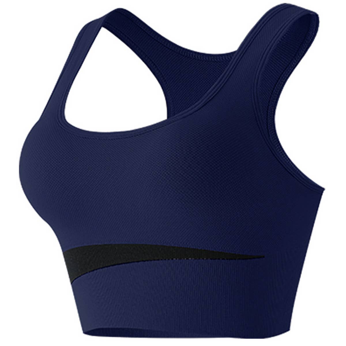 CONTRAST COLOR WIRE-FREE RUNNING YOGA SPORTS BRA