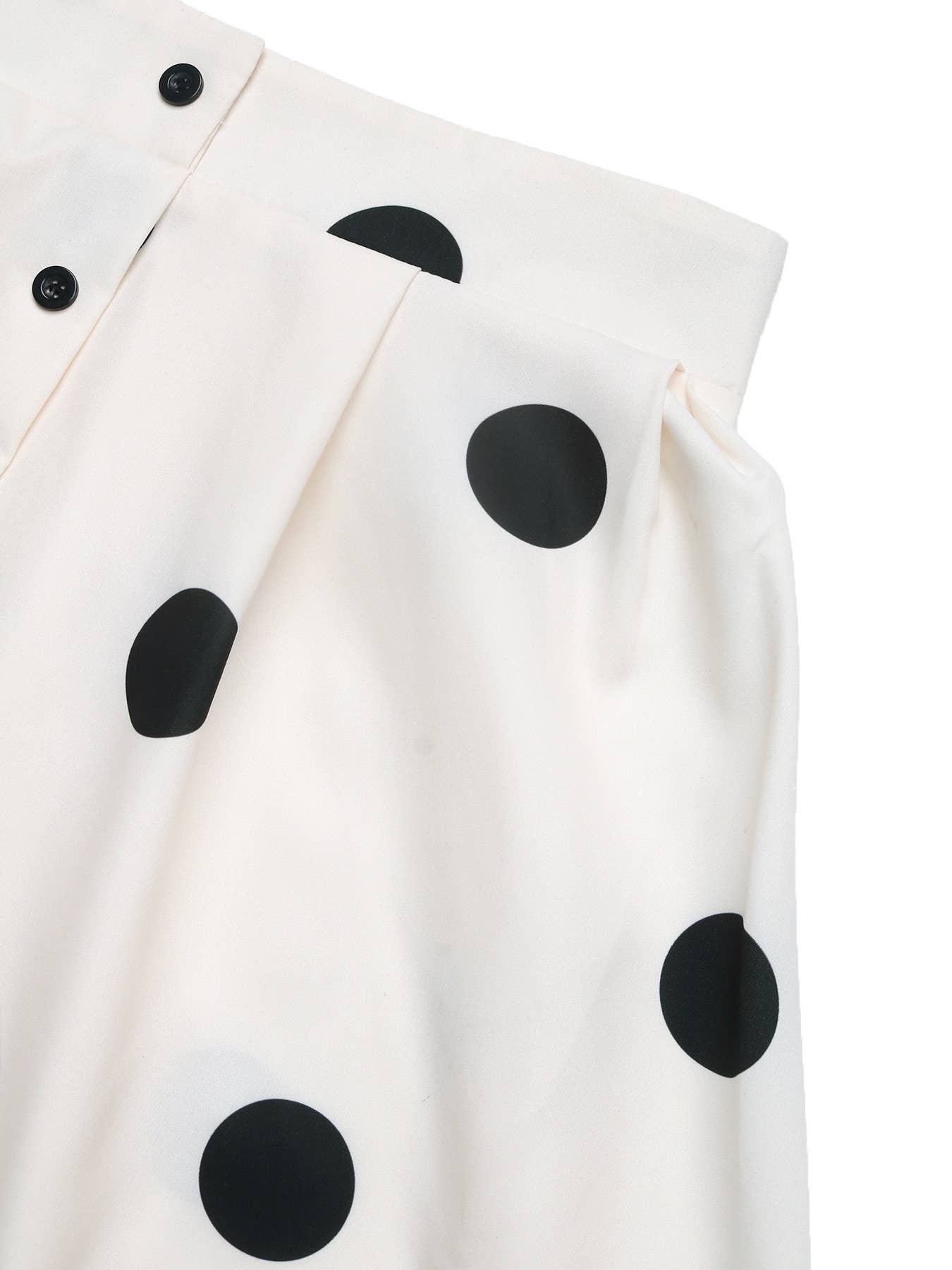 Polka dot printed retro elegant A-line skirt