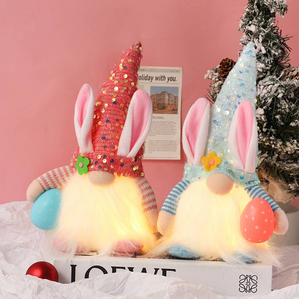 EASTER DECORATION LUMINOUS RUDOLPH ORNAMENTS