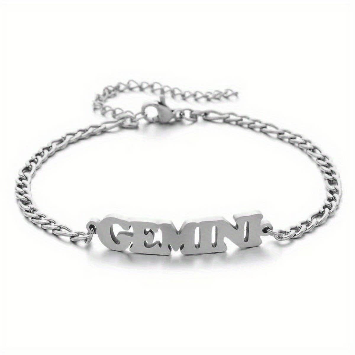 NEW STAINLESS STEEL ZODIAC PENDANT BRACELET_CWMM2716