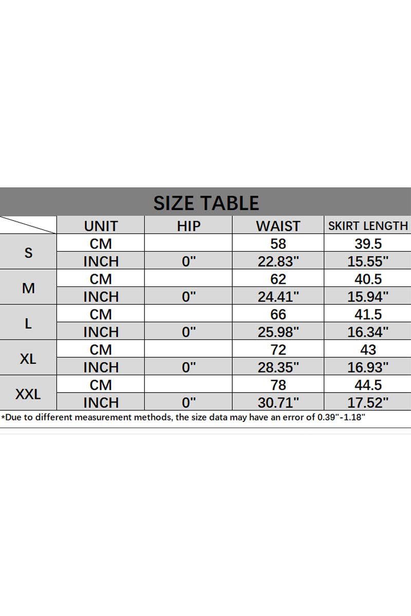 CWBSS0434_SUMMER PATCHWORK WAVY EDGE SMALL FLORAL SKIRT