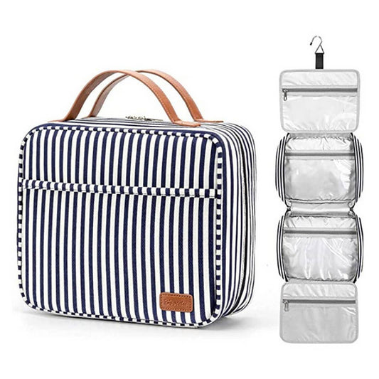 STRIPED WATERPROOF TOILETRY BAG COSMETIC BAG_CWAB2355