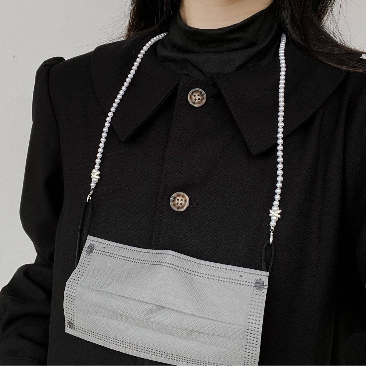 X PEARL BEADED GLASSES LANYARD_CWMM1156