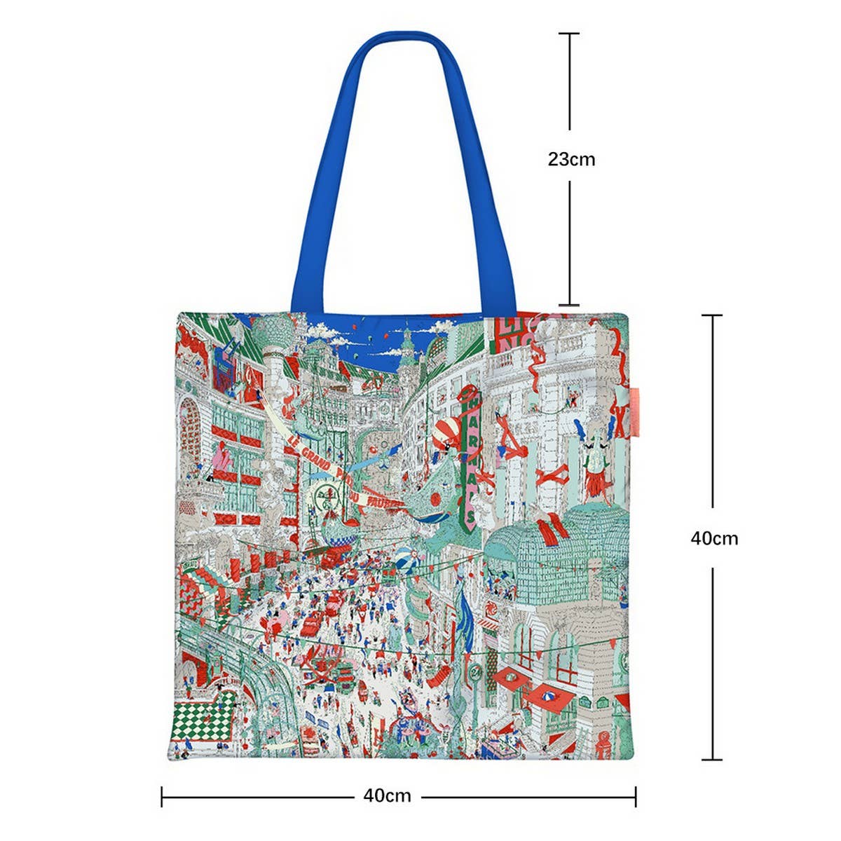Paris City Canvas Tote Bag for Women_CWAB5132