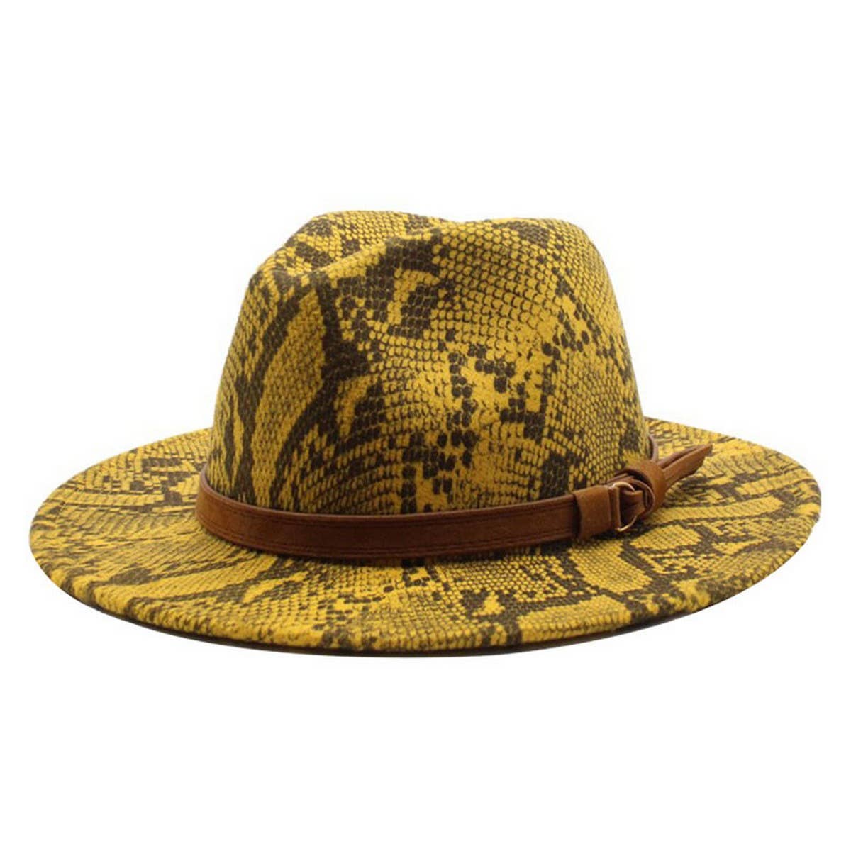 WOOL HAT SNAKE PATTERN CASUAL HAT JAZZ HAT FELT HAT_CWAH2592