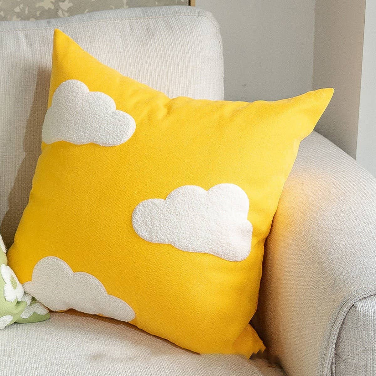 Moroccan Style Embroidered Grid Pillow Cover