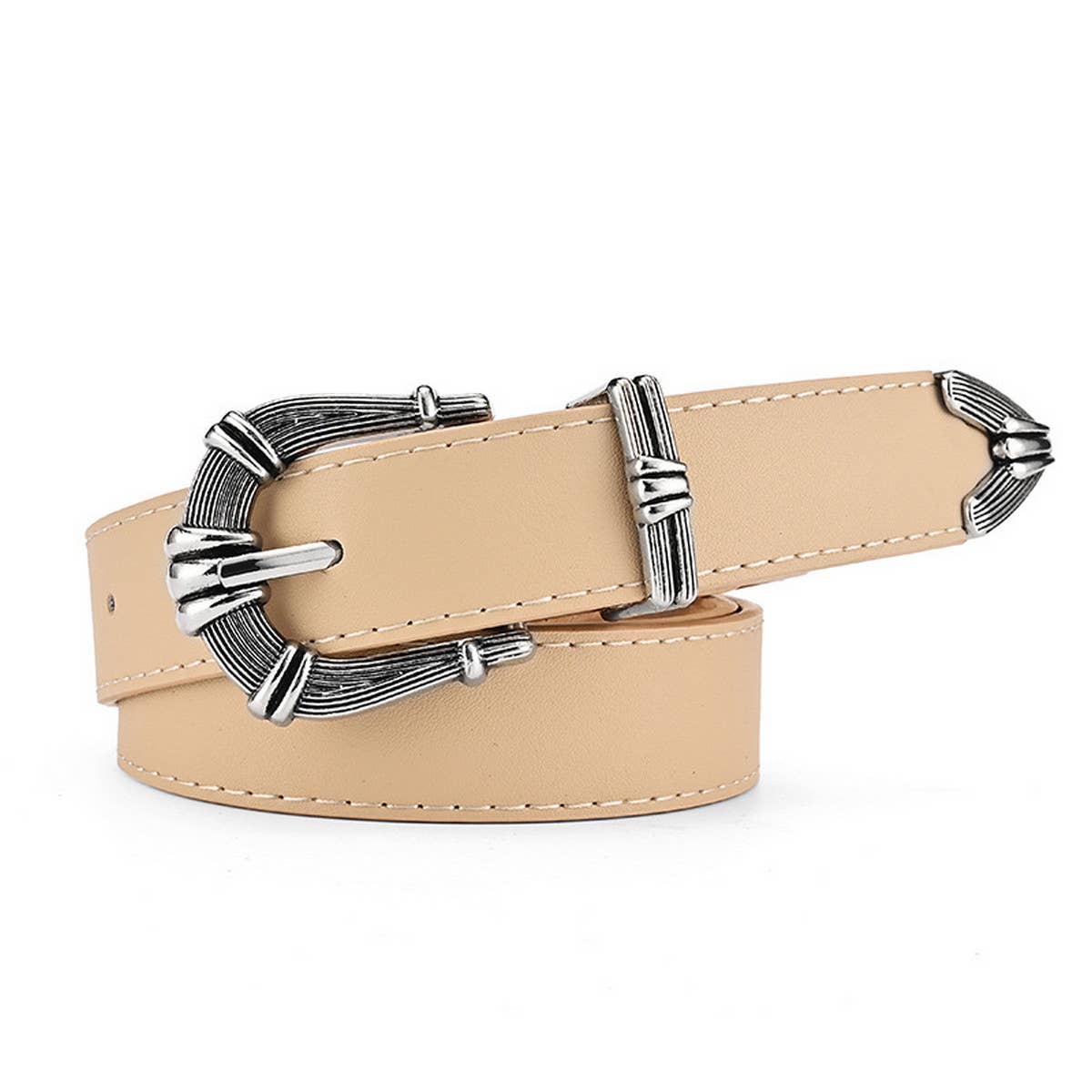 WOMEN TRENDY BELT WITH GUN BUCKLE_CWABE0367