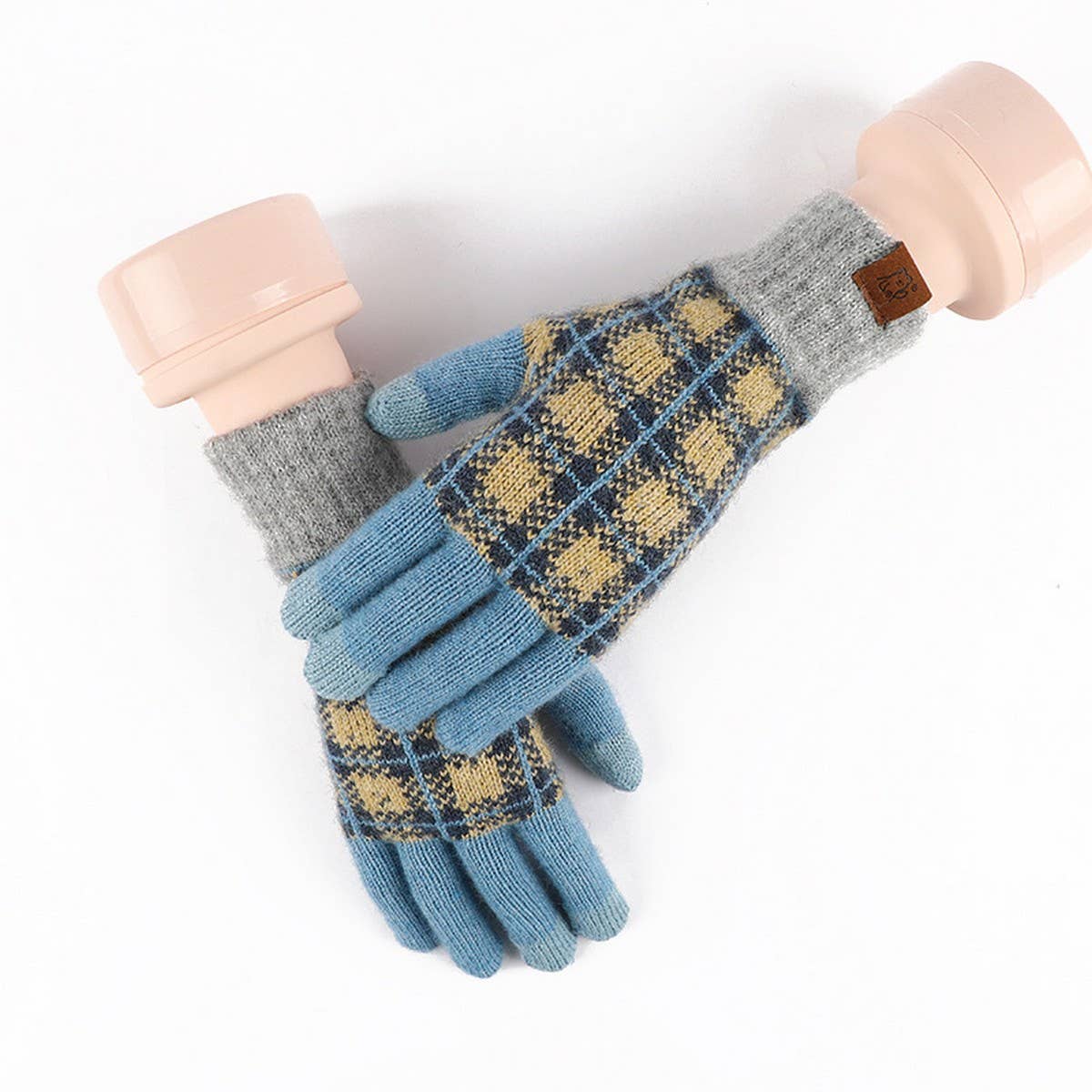 ADULT WOOL KNITTED WARM GLOVES FOR WOMEN IN WINTER_CWAG0387