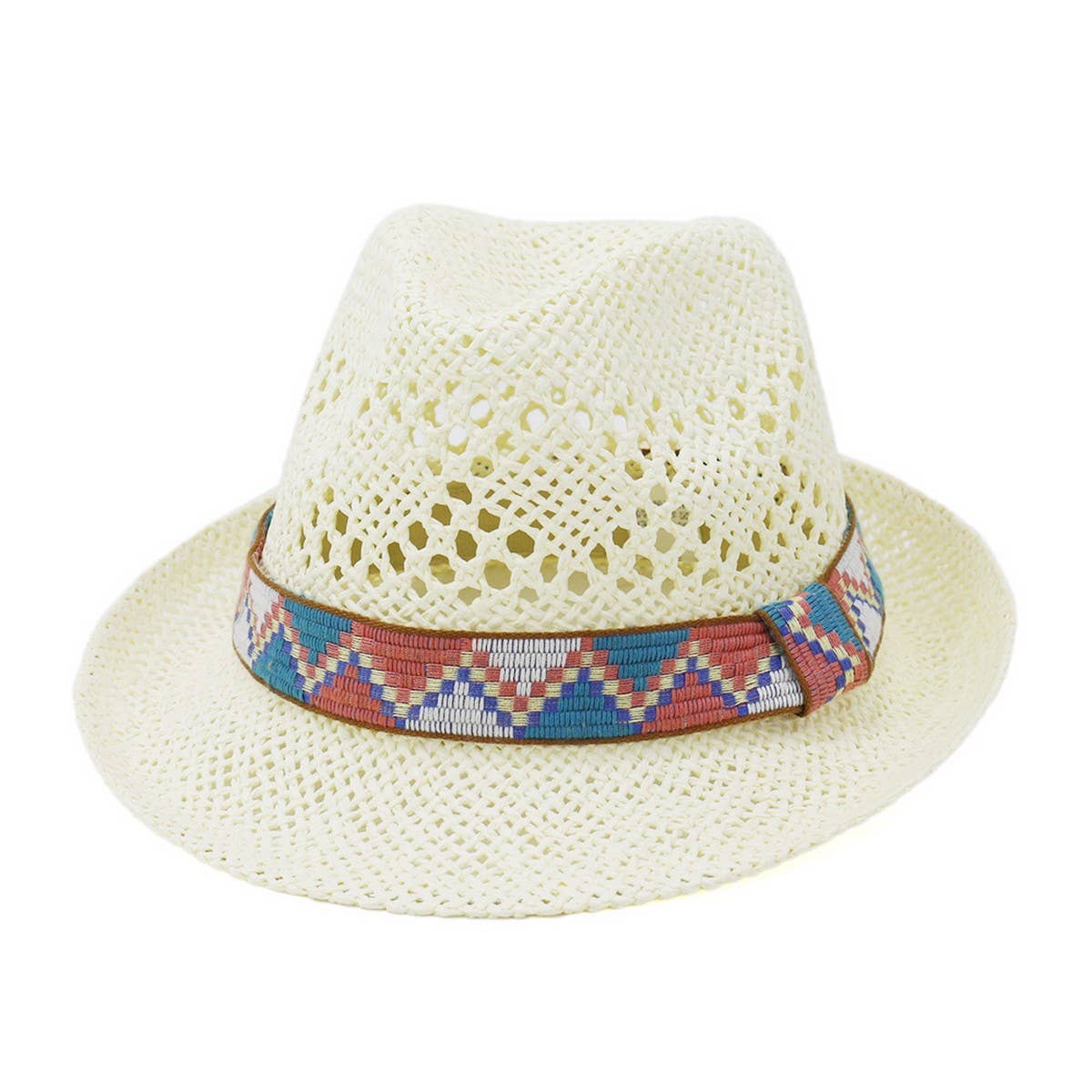 SPRING AND SUMMER HAND KNITTED PANAMA HAT_CWAH1255