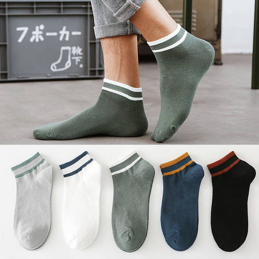 NEW SOLID COLOR SPORTS MEN'S COTTON SOCKS_CWMS2037