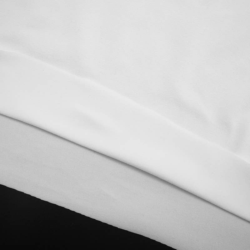 Round-neck solid crop top wide-leg pants set