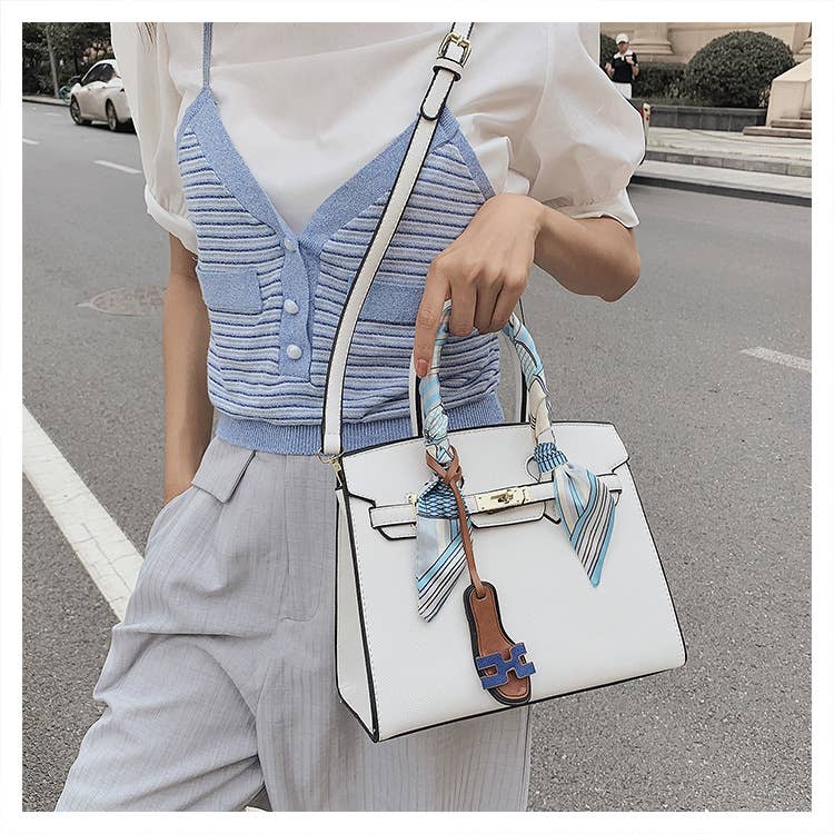 Retro large-capacity hand-held crossbody bag