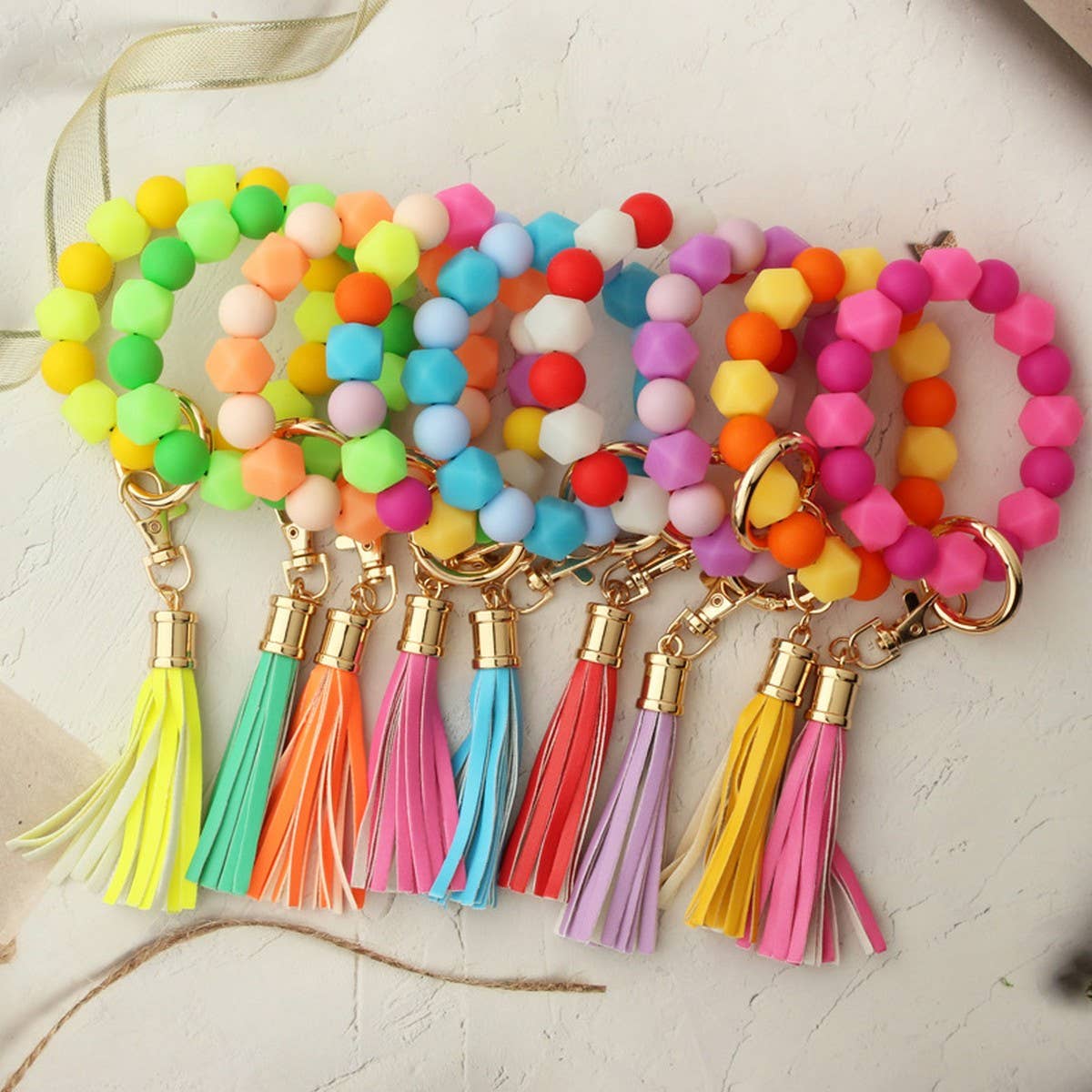 Glowinthedark Halloween Keychain Silicone Bracelet_CWAB5098