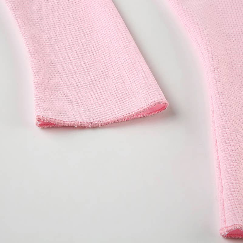 V-NECK BASE SPICE SLIM SEXY LONG SLEEVE T-SHIRT