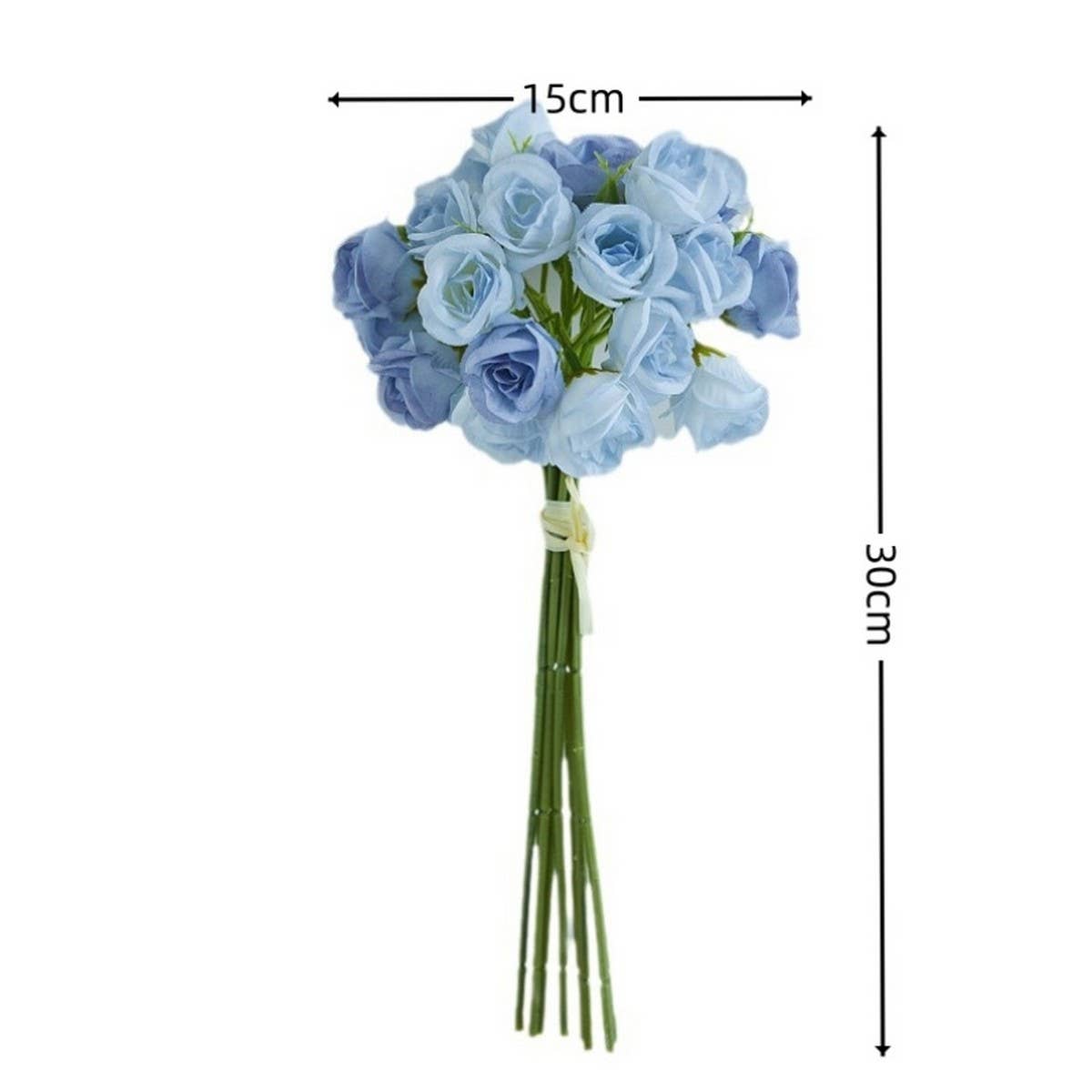 Faux 27-Head Rose Bouquet for Wedding Handheld